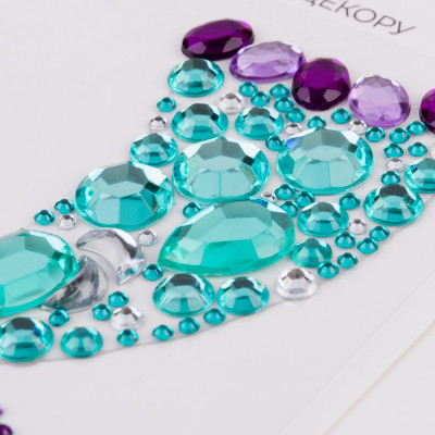 Набор для творчества Santi Русалонька, аплікація зі страз самоклеючих, 7х9 см (743024) Винница - изображение 2