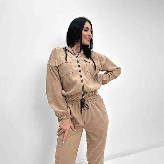 Вельветовый костюм-двойка Demien батал Киев