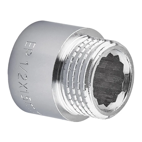 Подовжувач Europroduct EP.E015.Chr - 1/2"MF-15мм хром (EP6122) Київ