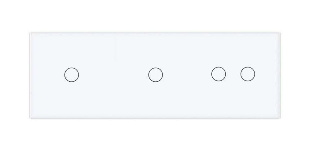 Розумний сенсорний ZigBee вимикач 4 сенсора (1-1-2) Livolo білий скло (VL-C701Z/C701Z/C702Z-11) Коломыя - изображение 5