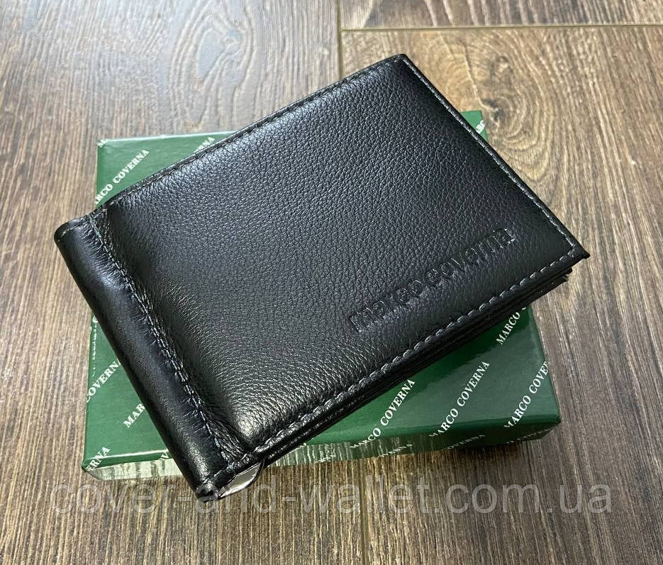 Шкіряний гаманець затискач для купюр і карток Marco Coverna Київ - фото 1