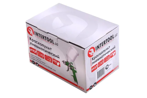 Intertool HVLP 2.0м в/б пластик 600мл Вінниця