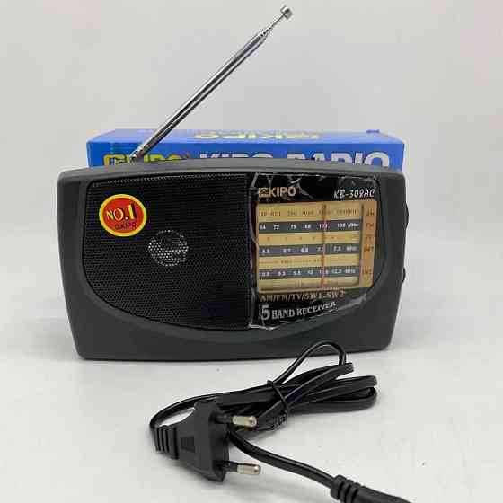 Переносной радиоприемник Хит KIPO KB-308AC, Радио с поддержкой флешек, Переносной приемник ET-348 fm am Киев