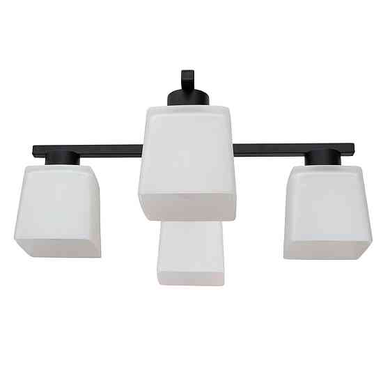 Люстра потолочная на четыре плафона MSK Electric Sakura под лампы Е27 черная NL 16510-4 BK Одесса