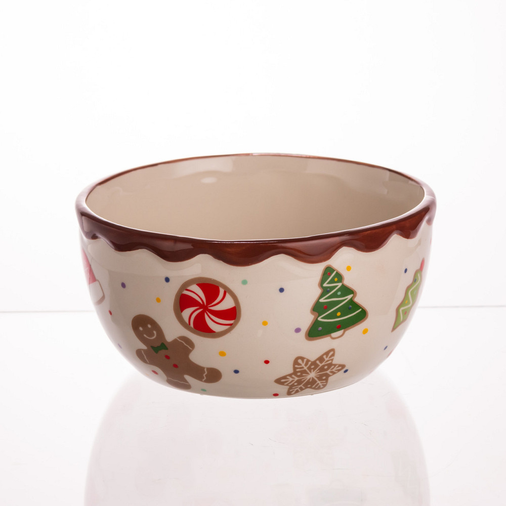 Новогодня фарфоровая тарілка Merry Christmas Ø15 см Київ - фото 4