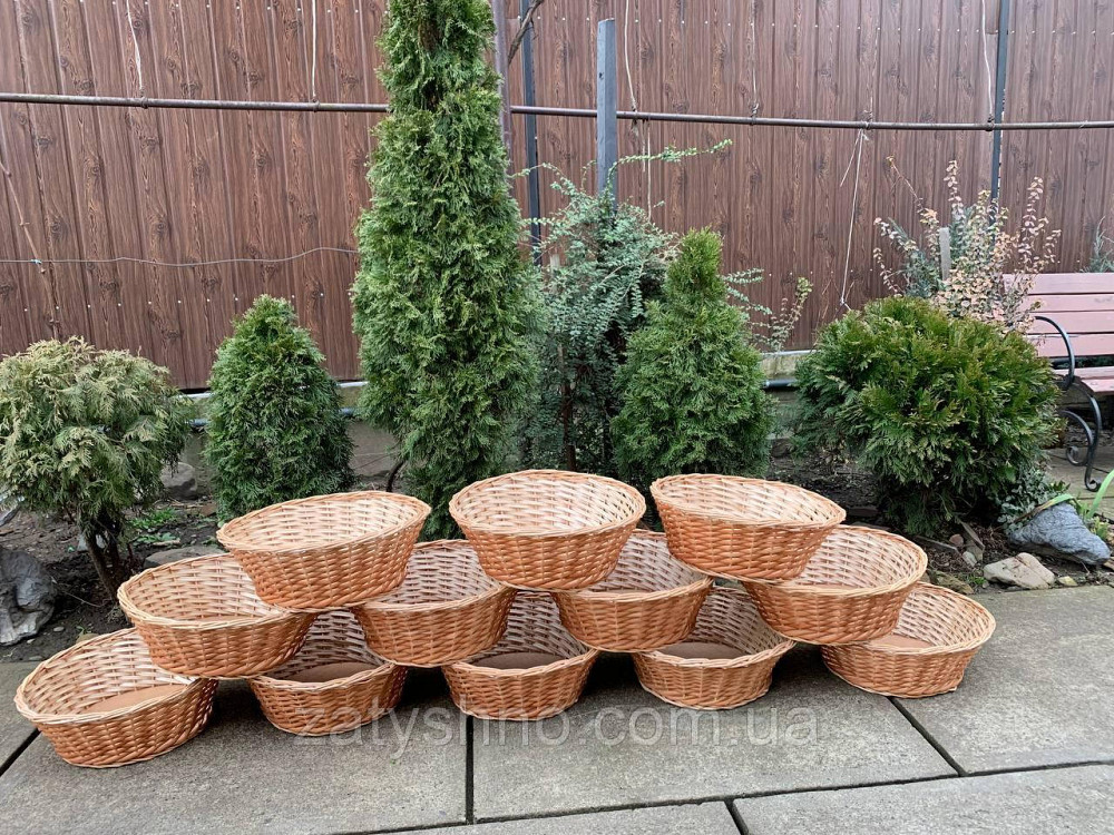 Лоток ручної роботи, плетений із лози Київ - фото 7