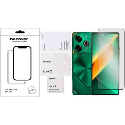 Стекло защитное BeCover Tecno POVA 6 Neo (LI6) 6.78" Black (711581) Винница