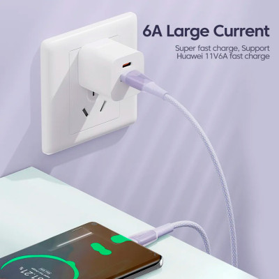 Дата кабель USB 2.0 AM to USB-C 1.0m 100W green Essager (EXCT1-CH06) Винница - изображение 3