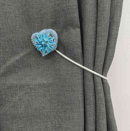 Магніти для штор та гардин "Amour" набір 2 шт Блакитний (81-212) Київ