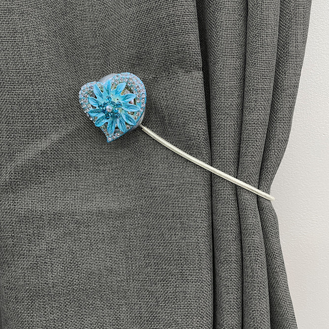 Магніти для штор та гардин "Amour" набір 2 шт Блакитний (81-212) Київ - фото 4