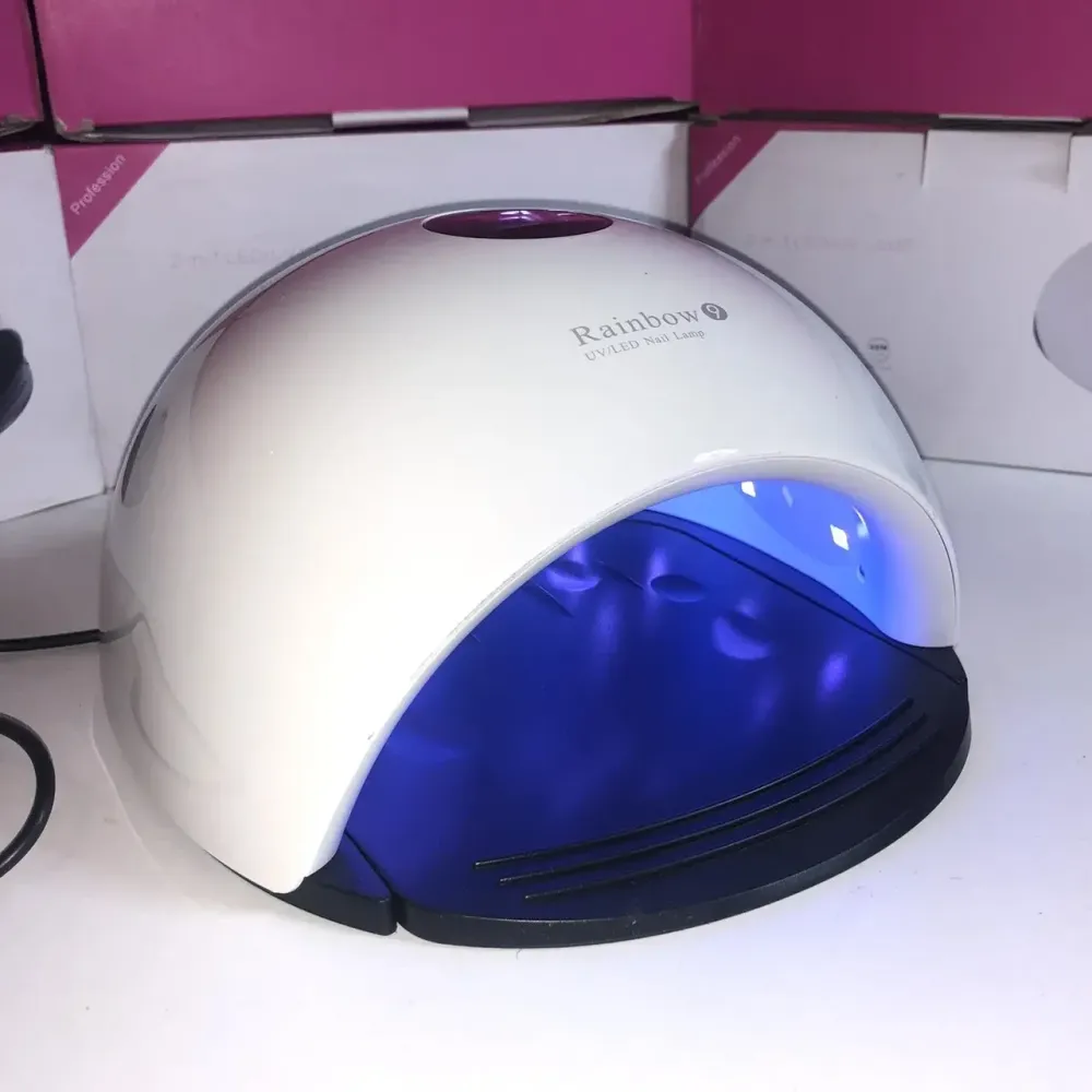 Гібридна світлодіодна UV/LED-лампа Sun RAINBOW 9 48 вт (Сан ван) з пам'яттю та зупинкою таймерів.Біла Київ - фото 10