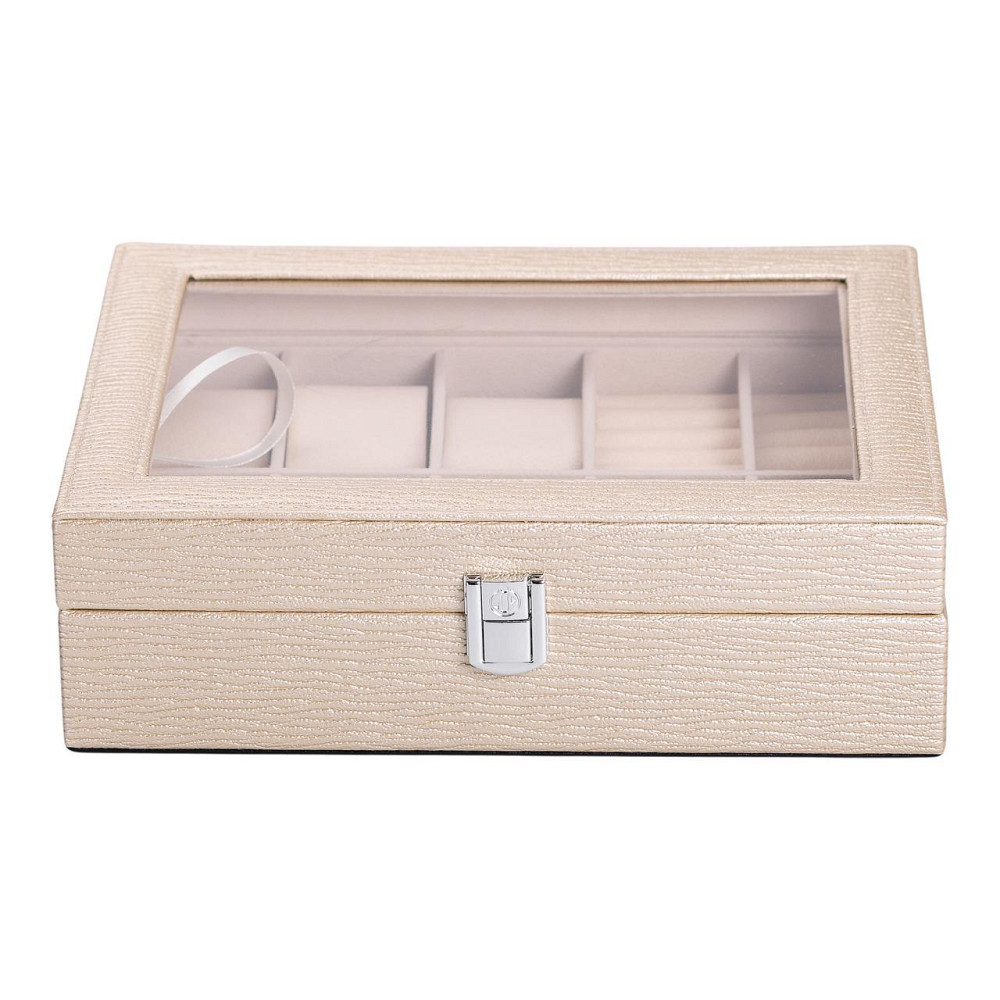 Шкатулка для прикрас з еко-шкіри 25.5×20 см Київ - фото 6