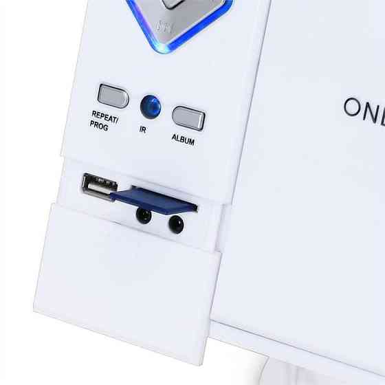 V-12 Стерео MP3 CD-плеєр USB SD AUX Білий Білий (Німеччина, читати опис) Рівне