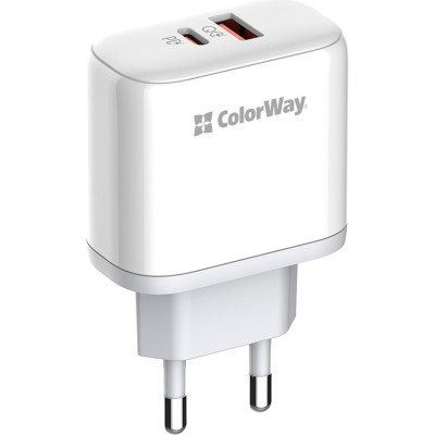 Зарядний пристрій ColorWay GaN Mini 25W PD Port PPS USB-C white (CW-CHS052PD-WT) Вінниця - фото 1