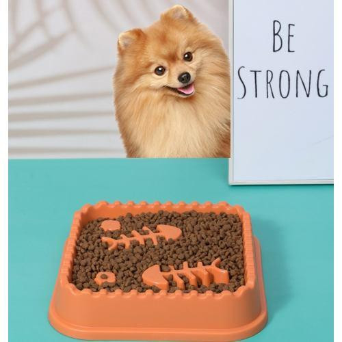 Миска для кошек WahoPet для медленного кормления, с рыбками, оранжевая Винница - изображение 2