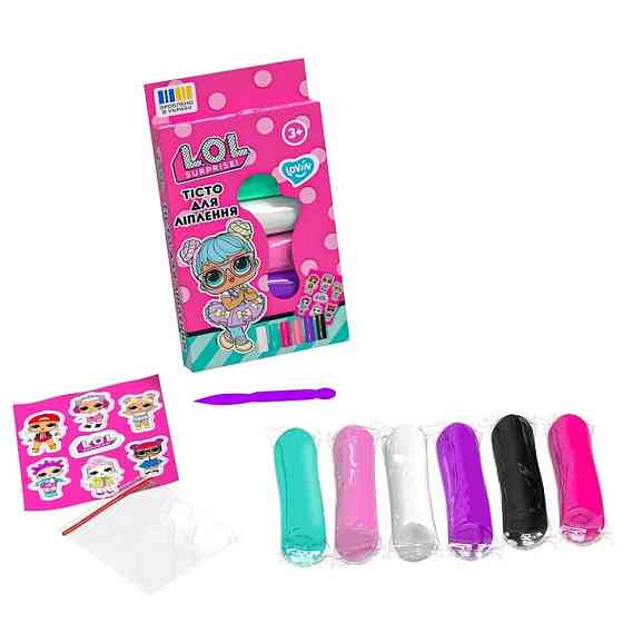 Набір для ліплення з тістом L.O.L. Surprise! LOL41245 у стиках 6 кольорів Вінниця