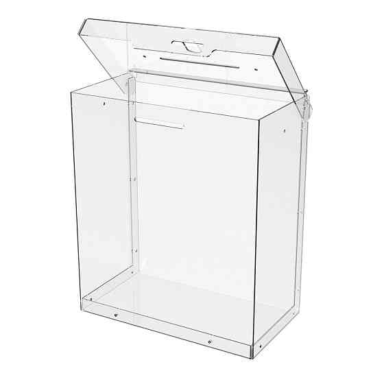 Ящик EKOSTAR для пожертвований и сбора денег 200x230x110 с замком. Объем 5 литров Киев