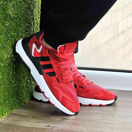 Кросівки Чоловічі Adidas Jogger Червоні Адідас Бігові (розміри: 41,42,43,44,45) Відео Огляд Дніпро