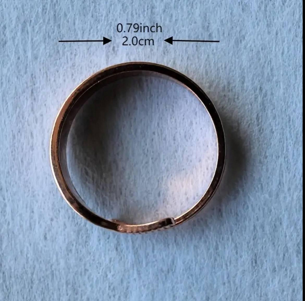 Медное регулируемое кольцо с узором листьев Киев - изображение 5