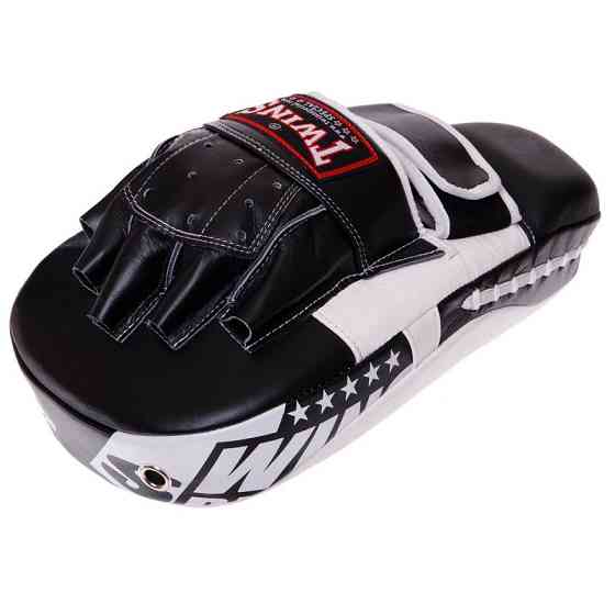 Лапа вигнута для боксу та єдиноборств TWINS PML21 розмір 33x20x12 см чорний-білий Київ