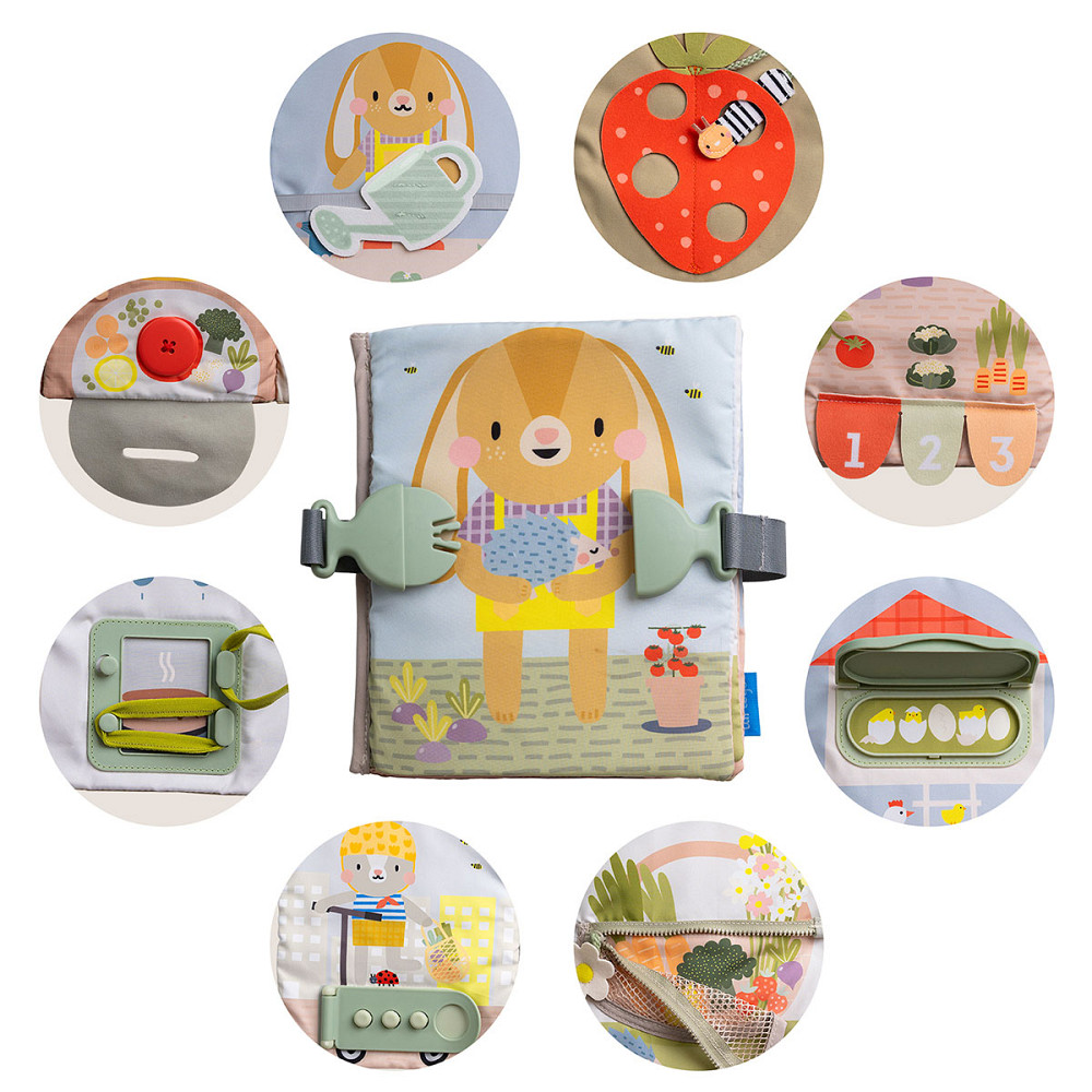 Розвивальна м'яка книжка - Бізібук зайченятка Дніпро - фото 5