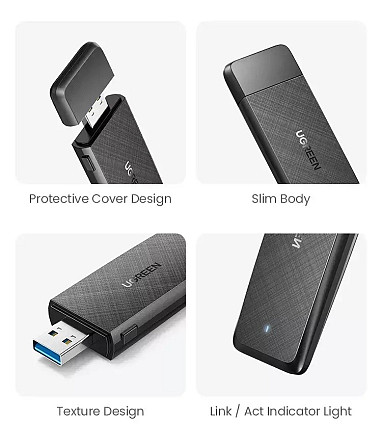 Дводіапазонний Wi-Fi AC адаптер Ugreen USB3.0 1300Mbps 2.4/5.8Ghz 50340 CM492 Николаев - изображение 3