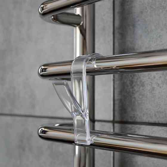 Крючок для полотенцесушителя прозрачный, комплект 2 шт. Киев