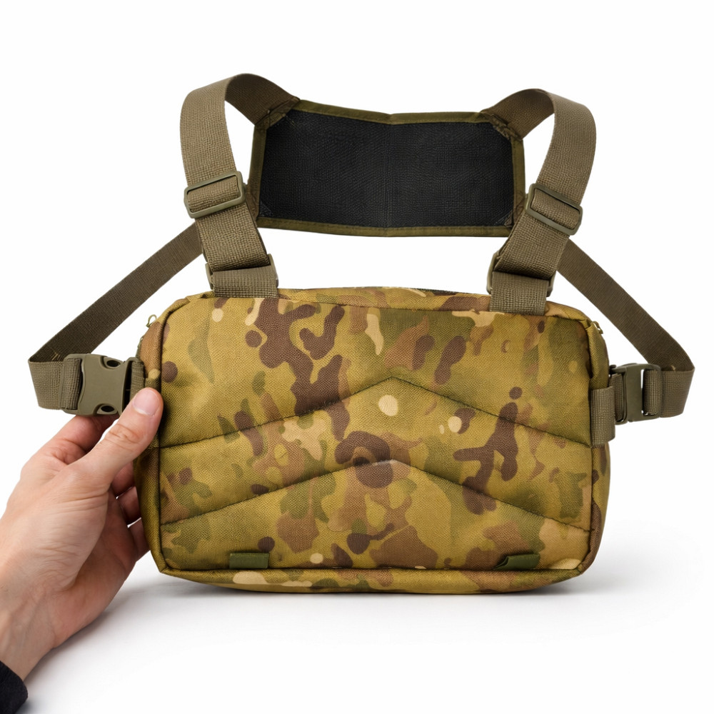 Чоловіча стьобана сумка через плече, Сумка у військовому стилі на плечі Чоловіча армійська DI-79 Львів - фото 2