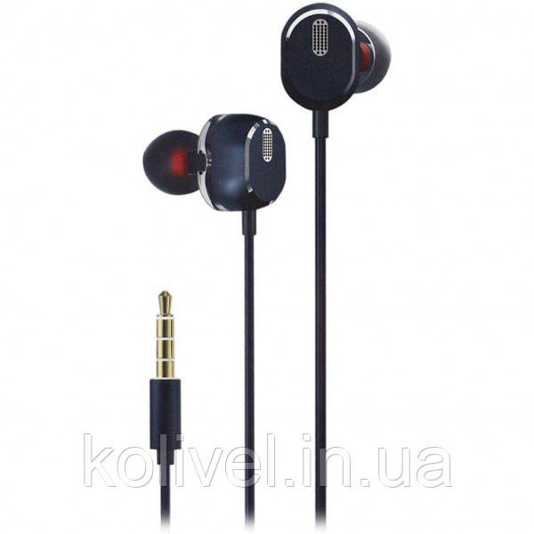 Навушники з мікрофоном HP DHE-7003 (мобільна гарнітура) Volume Control Black (DHE-7003) Київ - фото 1