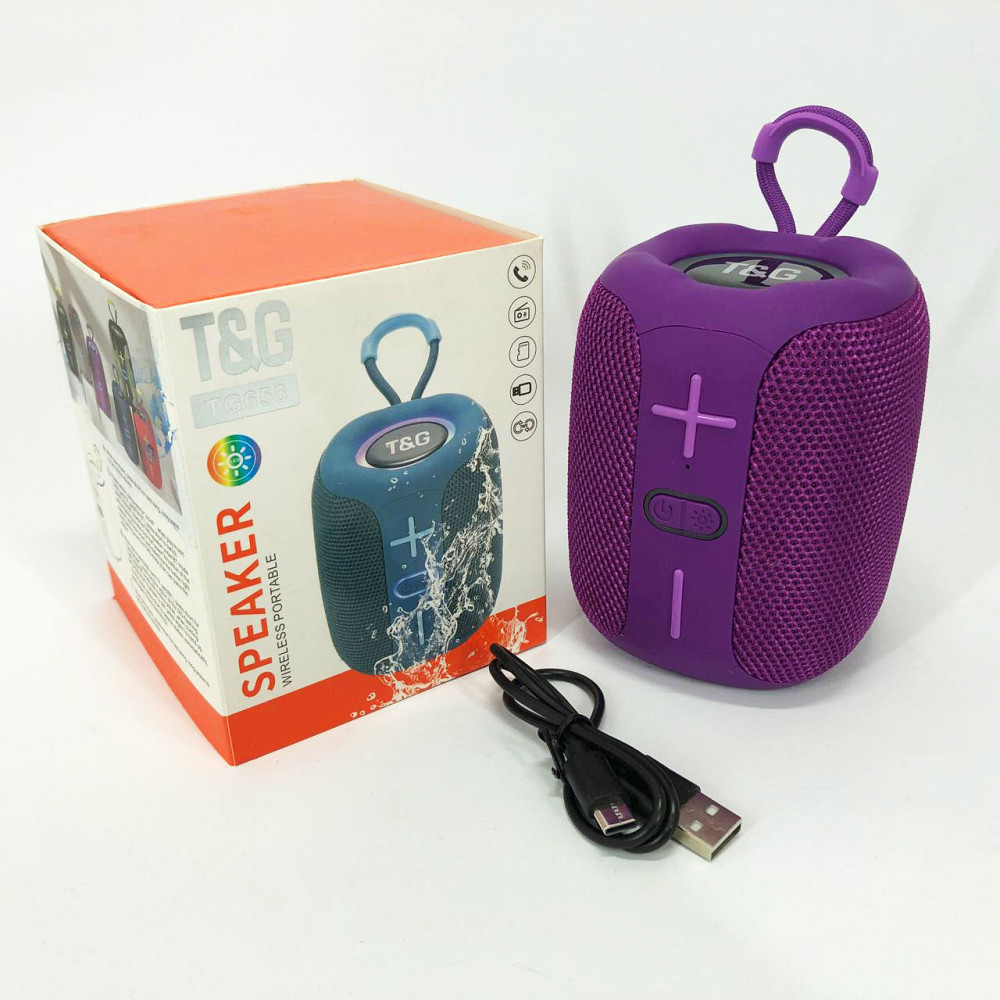 Блютуз колонка с зарядкой от usb, Маленькая колонка с подсветкой Портативная led подсветкой SV-30 Львов - изображение 9