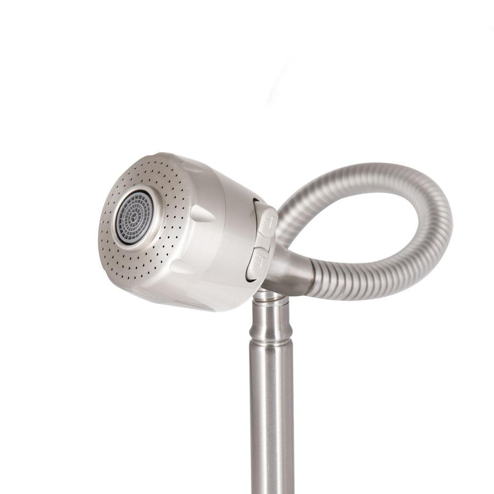 Змішувач для кухні Lidz Aria 015F41 з гнучким виливом (k35) LDARI015F41NKS45306 Nickel Київ - фото 4