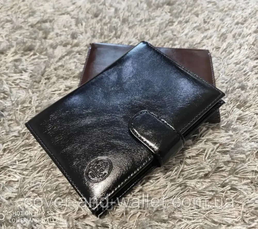 Портмоне обложка для паспорта и автодокументов черного цвета P.T.K Киев - изображение 1