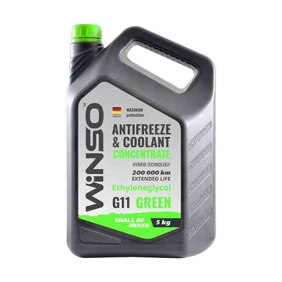 Антифриз Winso Antifreeze & Coolant Green G11 зеленый концентрат 5кг Львов