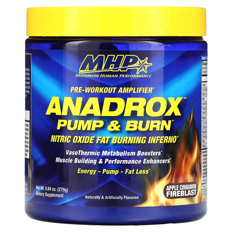 Anadrox Pump &amp; Burn, Pre-Workout Amplifier 279 g (Apple Cinnamon Fireblast) Луцьк - фото 1