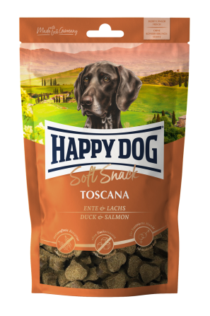 Лакомство Happy Dog Soft Snack Toscana для собак (утка/лосось), 100 г Винница