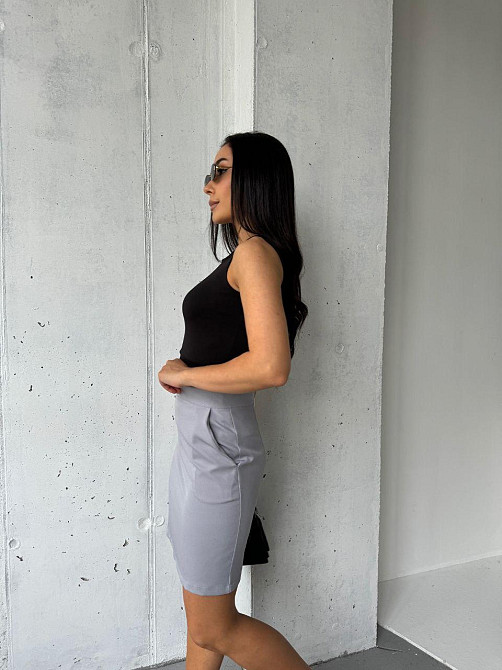 Базовая женская короткая юбка карандаш Серый, 48 Одесса - изображение 9