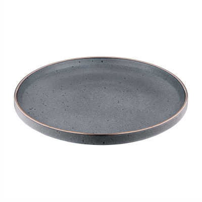 Тарілка Ardesto Fasano, 26см, кераміка, сірий темний (AR0326FDG) Вінниця - фото 2