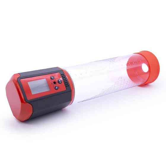 Автоматична вакуумна помпа Men Powerup Passion Pump Red, LED-табло, перезаряджувана, 8 режимів Sex Aura Київ