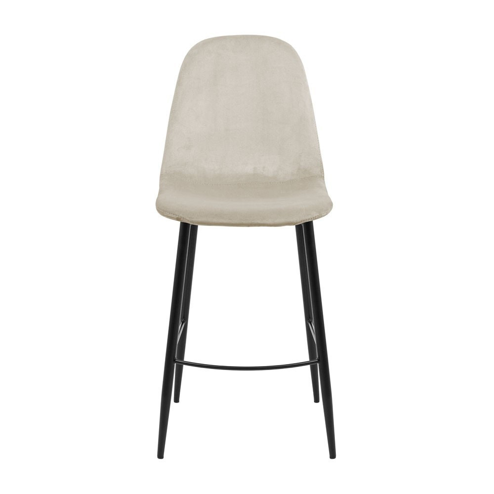 Стілець крісло барний м'який MacaoDesign U Jasmine 21 високі ніжки Світло-бежевий Київ - фото 2