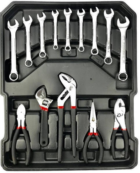 Набор инструментов MJ-600 600 предметов в чемодане на колесах, ключи, трещотки, биты, профессиональный комплект Одесса - изображение 7