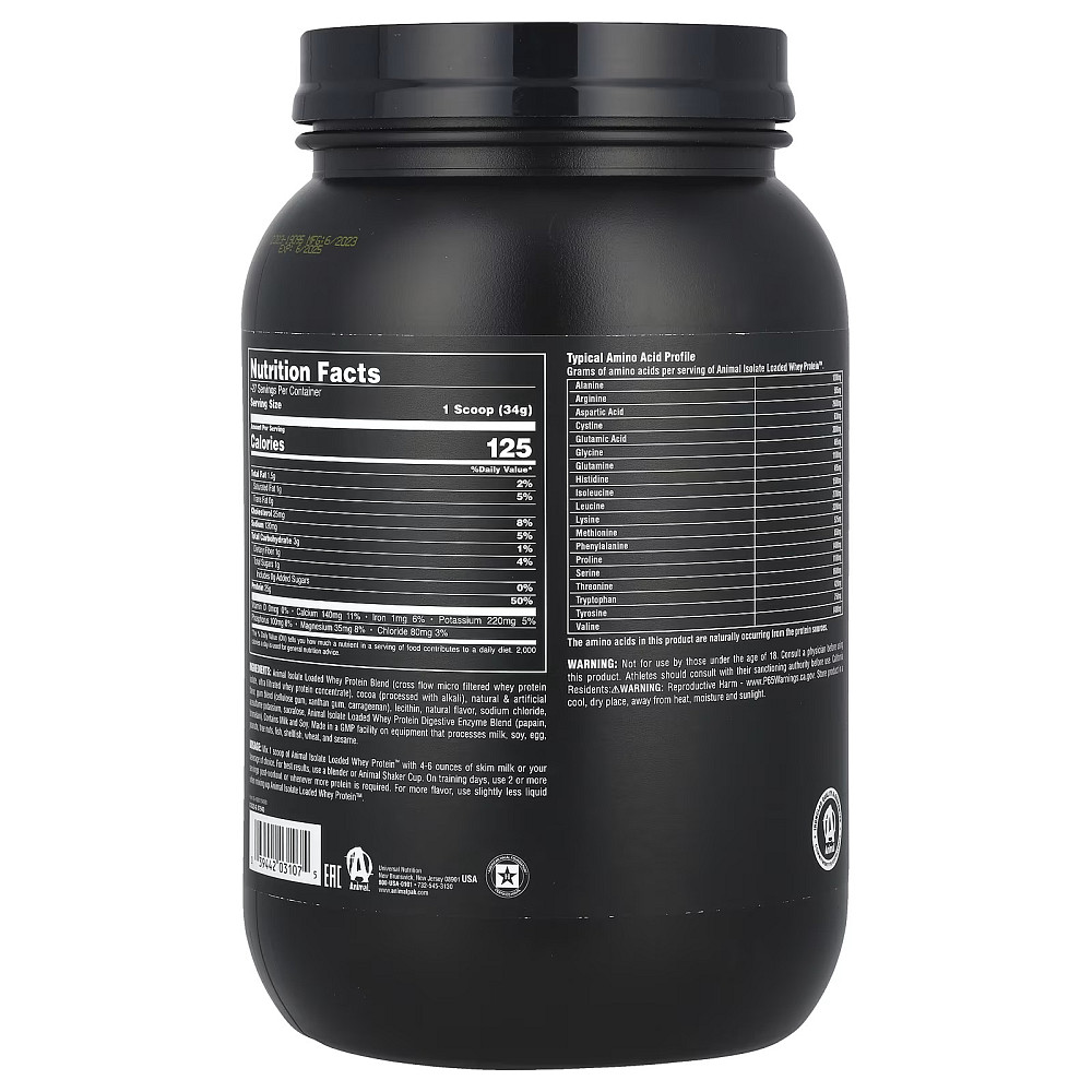 Протеин Universal Nutrition Animal Whey 907 г Cookies&Cream Луцк - изображение 2