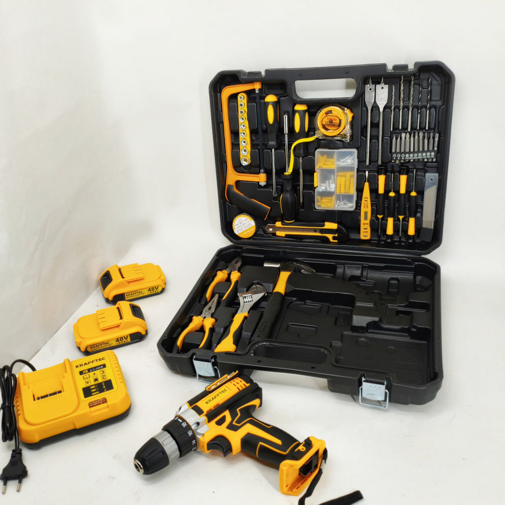 Шуруповерт с различными насадками и приспособлениями, Шуруповерт с набором сверл в кейсе OD-84 Львов - изображение 6