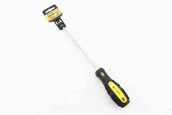 Викрутка магнітна шліцева SL8x200мм ручка з TPR покриттям 48-5820 Київ