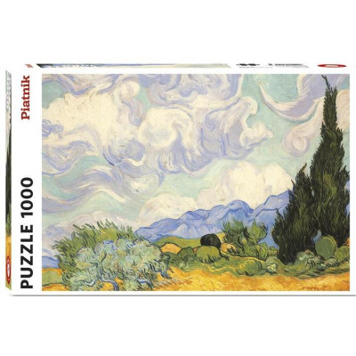 Пазл Piatnik Пшеничное поле с кипарисом Винсент ван Гог, 1000 элементов (PT-539145) Винница - изображение 1