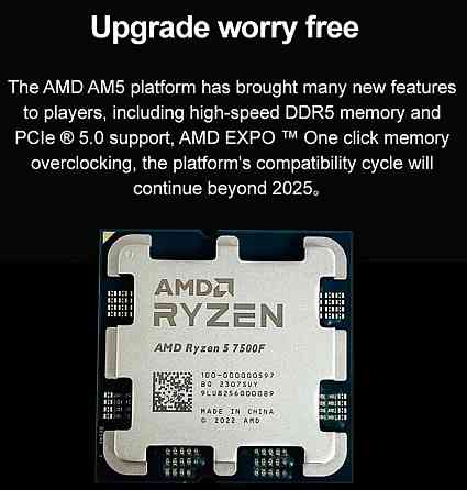 Новий Процесор AMD Ryzen 5 7500F (AM5) | DDR5. Харків