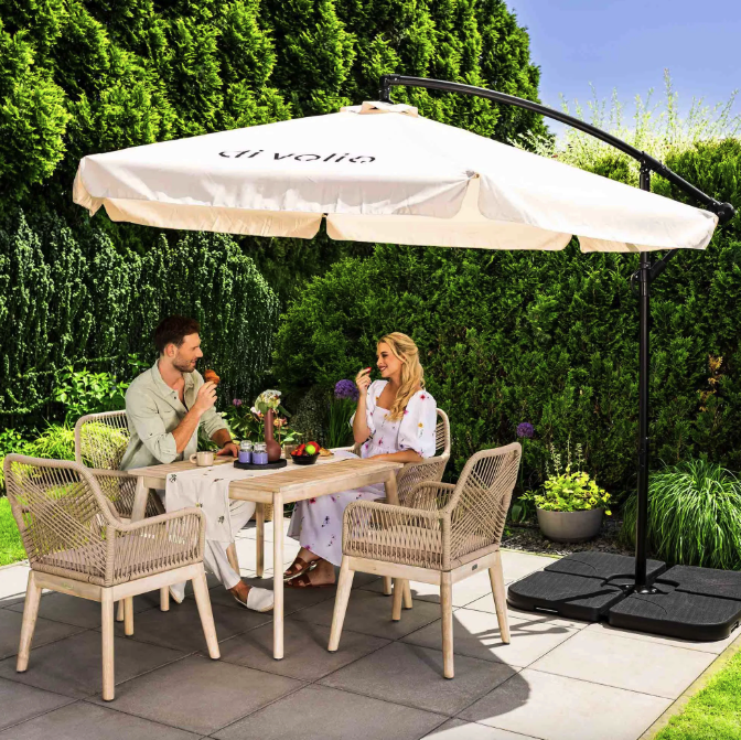 Парасолька садова Di Volio EMPOLI 300 см бежева Київ - фото 4