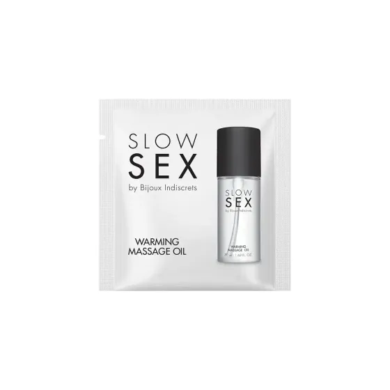 Пробник разогревающего съедобного массажного масла Bijoux Indiscrets Slow Sex Warming massage oil Львов