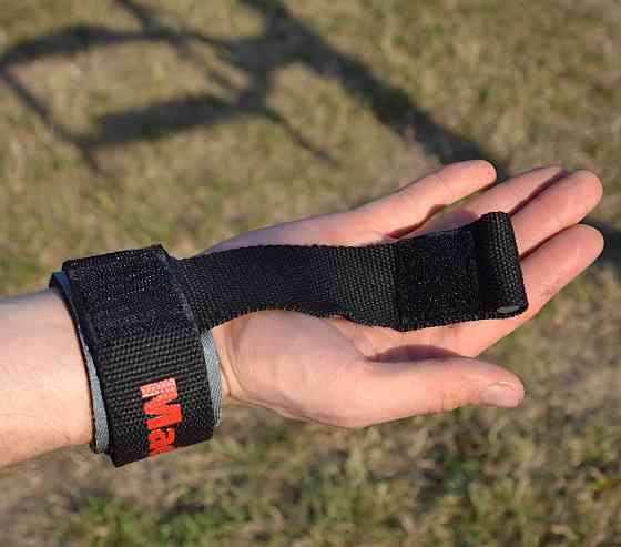 Лямки для тяги MadMax MFA-332 PWR Straps+  Black/Grey/Red Луцьк