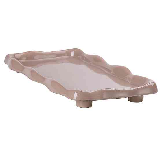 Чайний набір на 6 персон із порцелянаовою підставкою, сірий HP-15-28 Київ