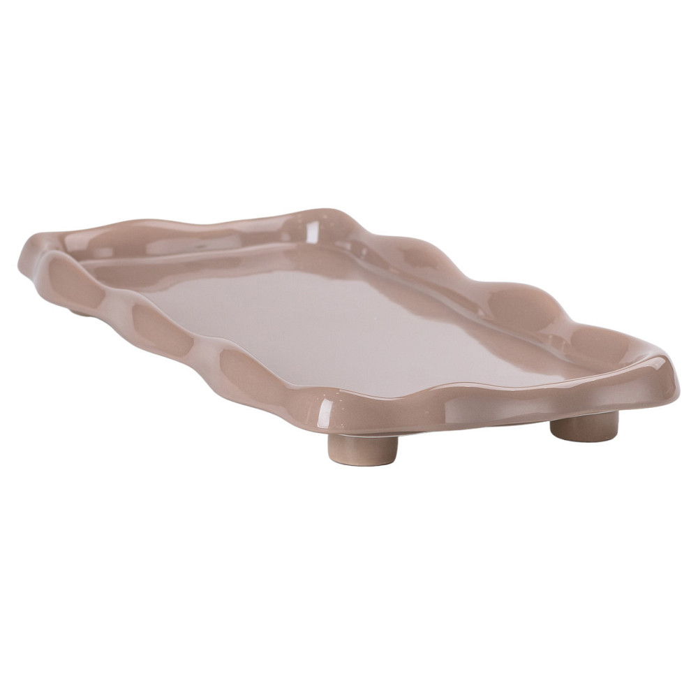 Чайний набір на 6 персон із порцелянаовою підставкою, сірий HP-15-28 Київ - фото 4